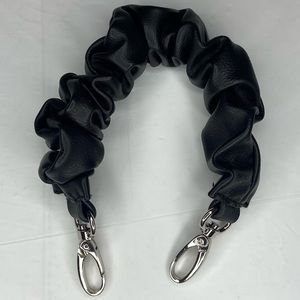 Purse/ Wallet Ruffled Handle- Detachable Faux Leather